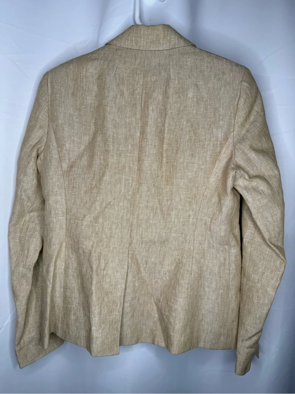J.Crew Campbell blazer made from a linen blend.beige size 6